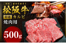 松阪牛 特選カルビ 焼肉用 500g 国産牛 和牛 ブランド牛 JGAP家畜・畜産物 農場HACCP認証農場 牛肉 肉 高級 人気 おすすめ 神戸牛 近江牛 に並ぶ 日本三大和牛 松阪 松坂牛 松坂 三角バラ 肩バラ バラ 霜降り サシ 赤身 焼肉 BBQ キャンプ 三重県 多気町 SS-24