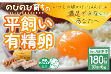 【6ヶ月定期便】計180個 のびのび育ちの平飼い有精卵 30個×6ヶ月 定期 定期便 平飼い 有精卵 たまご 卵 玉子 タマゴ 鶏卵 オムレツ 卵かけご飯 たまご焼き 国産 すき焼き 三重県 多気町 JK-05