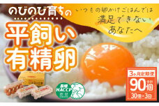【3ヶ月定期便】計90個 のびのび育ちの平飼い有精卵 30個×3ヶ月 定期 定期便 卵 平飼い 有精卵 たまご 卵 玉子 卵 タマゴ 鶏卵 オムレツ 卵 卵かけご飯 たまご焼き 国産 すき焼き 三重県 多気町 JK-04