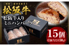 松阪牛 入り ミニハンバーグ お弁当サイズ 750g(約50g×15個) 国産牛 和牛 ブランド牛 JGAP家畜・畜産物 農場HACCP認証農場 牛肉 肉 高級 人気 おすすめ 神戸牛 近江牛 に並ぶ 日本三大和牛 松阪 松坂牛 松坂 ハンバーグ お弁当 ギフトボックス入り ギフト 贈答 三重県 多気町 SS-203