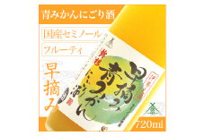 KJ-25　鉾杉 早摘み 青みかん にごり酒 720ml KJ-25 河武醸造 ふるさと納税 さけ リキュール アルコール 7度 日本酒ベース 蜜柑 ゆず 国産 伊勢の国 女性に大人気 オススメ 三重県 多気町