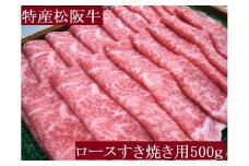 特産松阪牛　ロースすき焼き用　500ｇ　サーロイン　リブロース　極上の柔らかさ　化粧箱入り　松阪牛　松坂牛　松阪肉　高級　ブランド牛　フィレ　へレ　ヒレ　ミニヨン　脂　少ない　レア　焼肉　ビフテキ　自宅用　ギフト　Ａ4　Ａ5　特産　お歳暮　お中元　和牛　国産 NTY-29