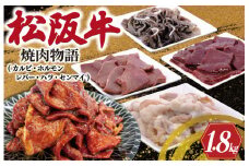★レビューキャンペーン対象★松阪牛 焼肉物語 肉 牛 牛肉 和牛 ブランド牛 高級 国産 霜降り 冷凍 ふるさと 人気 焼肉　焼肉用 BBQ バーベキュー カルビ ホルモン レバー ハツ センマイ セット 味噌 タレ SS6