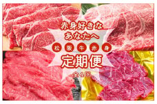 ★レビューキャンペーン対象★ 松阪牛 赤身 定期便 【全4回】 3ヶ月に一度のお届け 肉 牛 牛肉 和牛 ブランド牛 高級 国産 霜降り 冷凍 ふるさと 人気 ステーキ 焼肉 すき焼き モモ モモ肉 しゃぶしゃぶ あっさり 食べ比べ 食べくらべ 赤身 ヘルシー やわらか やわらかい