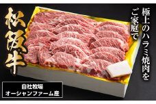 SS01　松阪牛　焼肉　ハラミ　500ｇ／（冷凍）ギフト箱包装　瀬古食品　松阪肉　名産　お取り寄せグルメ　JGAP認定　三重県　大台町