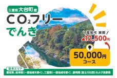 大台町産CO2フリーでんき 50,000円コース（注：お申込み前に申込条件を必ずご確認ください） ／中部電力ミライズ 電気 電力 三重県 大台町