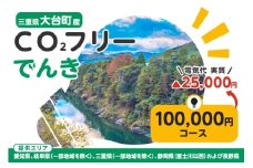 大台町産CO2フリーでんき 100,000円コース（注：お申込み前に申込条件を必ずご確認ください） ／中部電力ミライズ 電気 電力 三重県 大台町