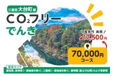 大台町産CO2フリーでんき 70,000円コース（注：お申込み前に申込条件を必ずご確認ください） ／中部電力ミライズ 電気 電力 三重県 大台町