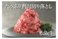 （冷凍）お得！色んな部位「松阪牛切り落とし」約600g（300ｇ×2） ／ 冷凍 和牛 松阪牛 カレー 牛煮込み 三重県 大台町