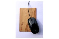 御山杉　マウスパッド　茶文字／世古林業　希少　天然木　PC用品　三重県　度会町　伊勢志摩