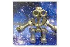 ブロックみたいなねじ玩具 M6ネジー2号 ／ 大河内 ロボット 知育 おもちゃ 工具不要 ステンレス ネジ ボルト ナット 玩具 三重県 度会町