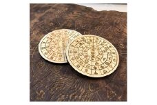 ヲシテ文字　フトマニ図　パワープレート　2枚入り×2　三重県産　ひのき製／KOSHIKARI　ふるさと納税　インテリア　大紀ブランド　三重県　大紀町