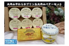 （冷蔵） 大内山やわらかプリン＆大内山バター セット ／ 大内山ミルク村 乳製品 プリン バター 乳製品 大紀ブランド 三重県 大紀町