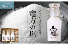 竈方の塩 ワグナービン 3個 セット 塩 しお 調味料 食塩 天然  ミネラル 調味料 ソルト salt 料理 味付 おにぎり 三重県 南伊勢 伊勢 志摩 6000円 六千円