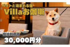 【ペットと泊まれる宿】Villaお伽噺　宿泊利用券〈30,000円分〉[vo03]