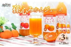 御浜柑橘の孫心みかんジュース【果物 フルーツ みかん みかんジュース オレンジジュース ジュース セット 詰め合わせ 3本 まごころ 三重県 御浜町】