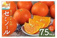 【2026年発送 先行予約品】なごみかんのセミノール7.5キロ【数量限定 配送3月下旬から 果物 フルーツ みかん セミノール デザート 7.5kg 三重県 御浜町】