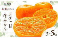 11・12月の御浜柑橘　メチャ甘冬みかん3～5キロ【先行予約 期間限定 果物 フルーツ みかん 早生 早生みかん 3kg 5kg 冬 マルチ栽培 三重県 御浜町】