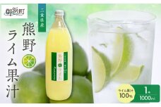 ブライトライフの熊野ライム果汁1000ml【 国産 柑橘 ライム 果汁100％ 果物 フルーツ 三重県 御浜町】