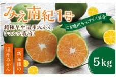 【先行予約】みえ南紀１号 ご家庭用 S-Lサイズ混合 たにぐち農園の超極早生温州みかん(マルチ栽培) 5kg【2025年9月下旬～順次発送】 / ご家庭用 家庭用 不揃い フルーツ 極早生 早生 温州 みかん 蜜柑 三重県 新品種 高品質 みえ