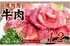 牛タレ仕込味付焼肉 300g×4パック 合計1.2kg【冷凍】 / 肉 牛肉 牛 小分け 味 焼き肉 焼肉 