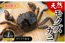 天然モクズガニ 1kg以上(6～10匹) オス・メス混合 ※2024年9月～2025年2月末までに順次発送／お味噌汁 カニご飯 ズガニ ツガニ カワガニ ケガニ