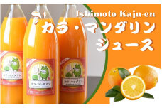 果汁100％ 石本果樹園の カラマンダリン ジュース 1000ml×3本 セット 数量限定 / みかん ミカン 蜜柑 柑橘 フルーツ 果物 くだもの オレンジ フルーツジュース 果汁飲料 果実飲料 飲料ドリンク 濃厚 限定 三重県 紀宝町 