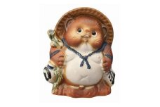 Re.Tanuki～POPなカラーの信楽たぬき～（15cm）【スカーレット】