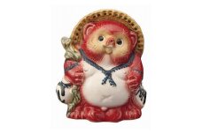 Re.Tanuki～POPなカラーの信楽たぬき～（15cm）【レッド】