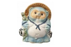 Re.Tanuki～POPなカラーの信楽たぬき～（15cm）【ブルー】