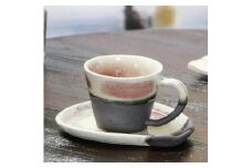 信楽焼 ラズベリーコーヒーカップ＆ソーサー 陶器