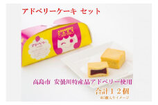 アドベリー ケーキ セット（合計12個） 高島市安曇川 特産品アドベリー使用