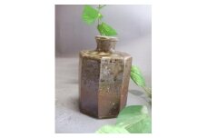 【信楽焼】面取花入れ　花入　花器　花瓶　nha-034