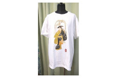 江戸時代の大津絵「藤娘」をプリントしたＴシャツ（Lサイズ）