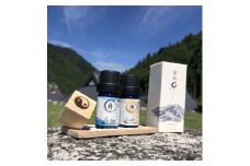 特別アロマブレンドオイルセット  大津市産 夏安吾ブレンド精油『月』『陽』各5ml、お試し『杉』『ひのき』精油各1ml