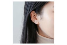 【K18イエローゴールド ダイヤモンドピアス】0.2ct 極上の雰囲気 6本たてづめデザイン 両耳セット　SP1002-K18 / 金 ゴールド ダイヤ ジュエリー アクセサリー ギフト プレゼント レディース シンプル 定番