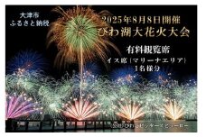 【数量限定】2025びわ湖大花火大会 有料観覧席 イス席(マリーナエリア) 1名分（大津市ふるさと納税）