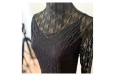 【K18イエローゴールド ラボダイヤモンドネックレス】0.315ct 15粒のダイヤを美しくデザインしたロングネックレス 長さ60cm　K18-N005
