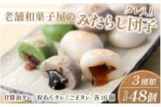 タレ入りみたらし団子　３種類 48個セット