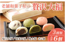 贅沢大福 ３種類　6個セット