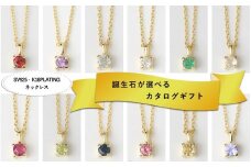 【カタログギフト】ふるさと納税限定｜SV925 K18PL 誕生石ネックレス / カタログSV-06 [AM302] / シルバー  SILVER925 ジュエリー アクセサリー カタログ ギフト プレゼント レディース シンプル 定番 ネックレス
