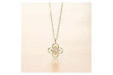 10金イエローゴールド ダイヤモンドネックレス きらめく 0.093ct  K10-KN01052 [AM310] / 金 イエローゴールド ダイヤモンド ネックレス アクセサリー ギフト プレゼント
