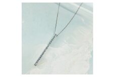 プラチナ900 ラボブルーダイヤ0.095ct 70cmネックレス  PT900-N001BL [AM315] / プラチナ900 ブルーダイヤモンド ダイヤモンド ダイアモンド ダイヤ ネックレス アクセサリー ギフト プレゼント