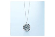 プラチナ900 ラボブルーダイヤ0.095ct パヴェネックレス PT900-N002BL [AM316] / プラチナ900 ブルーダイヤモンド ダイヤモンド ダイアモンド ダイヤ パヴェネックレス アクセサリー ギフト プレゼント