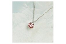 プラチナ900 ラボピンクダイヤネックレス 0.2ct クラウン LAB-PT900-007PK [AM326] / プラチナ900 ピンクダイヤヤモンド ダイヤモンド ダイアモンド ダイヤ ネックレス クラウン アクセサリー ギフト プレゼント