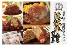 近江牛ハンバーグ詰合わせ 5個 品川亭 [ST004]