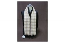 綿マフラー チェック 小 20cm×130cm メンズ レディース マフラー ストール 首巻き ネックウォーマー 無農薬 有機肥料 年中 自然 柔らかい 洗える ファッション 小物 おしゃれ 防寒 防寒グッズ 防寒対策 グッズ 子ども キッズ