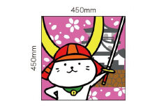 ひこにゃん スクエアフロアマット［春：桜の模様］