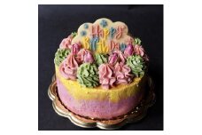 バースデーケーキ Colorful Nature 4号 サイズ 1個 化粧箱入り ギフト 誕生日 ヴィーガン ケーキ ビーガン ベジタリアン グルテンフリー ラクトースフリー 乳製品不使用 オーガニック ムース スイーツ 冷凍 滋賀 彦根 