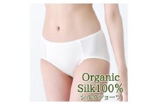 シルク ショーツ 1枚 M サイズ なめらかな オーガニックシルク シルク 100％ 絹 下着 パンツ お肌に優しい 日本製 保湿 抗菌 滋賀 彦根